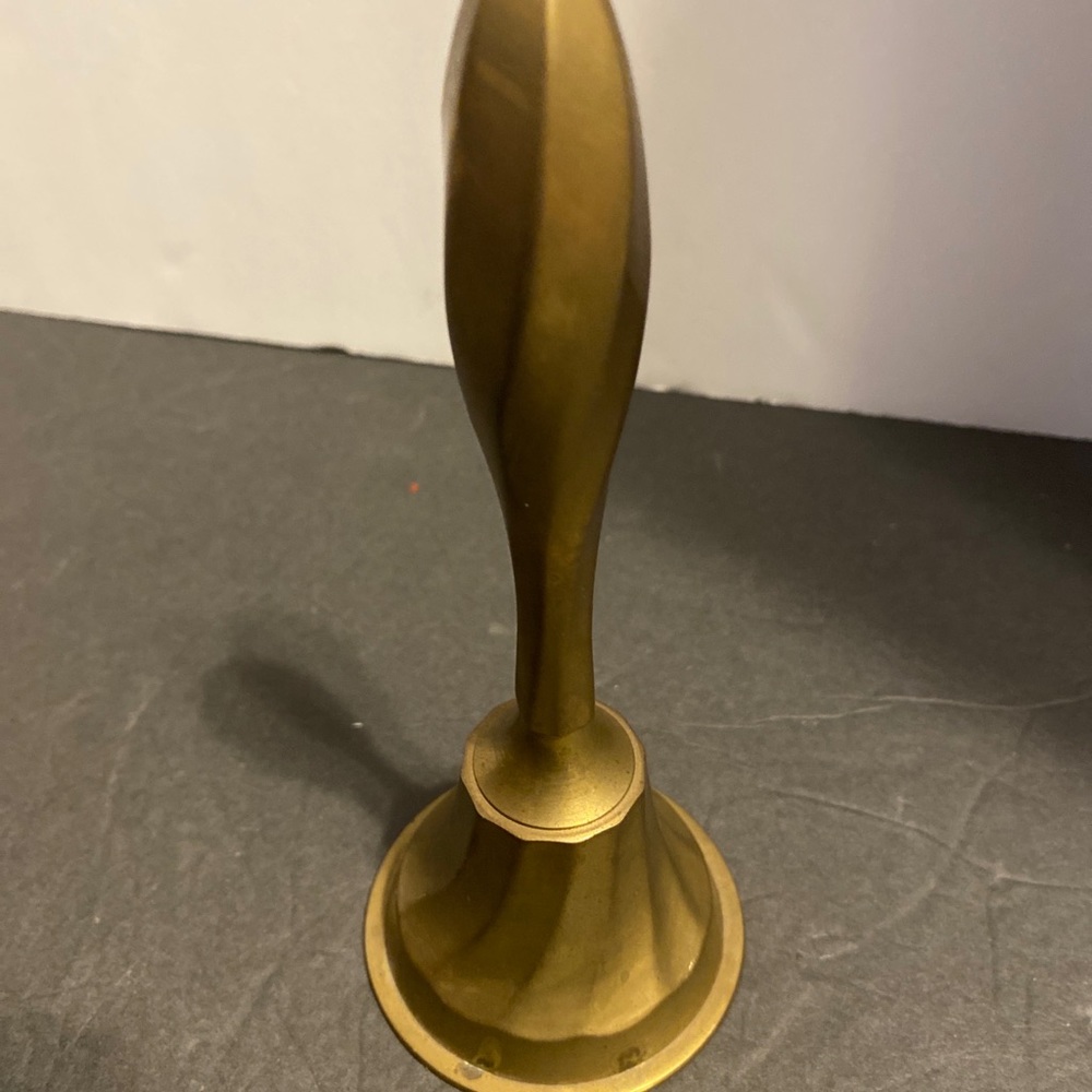VTG Hosley International solid brass ringing bell 6.75” swirl handle India
